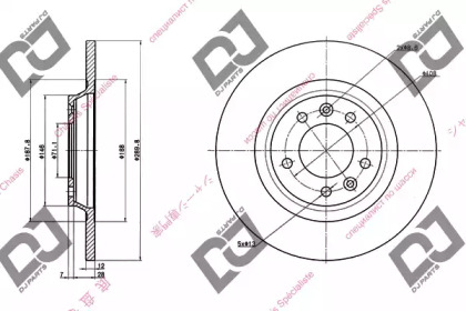 Тормозной диск DJ PARTS BD1313